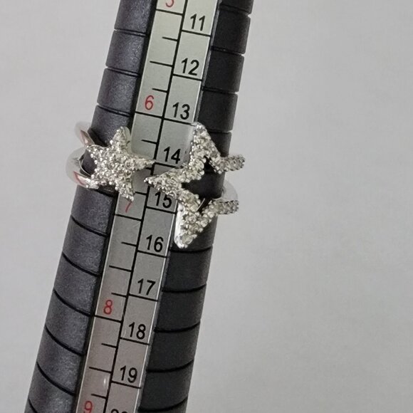 CZ Shooting Star Adjustable Ring - Picture 8 of 8